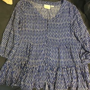 Adorable Blue Patterned Anthropologie